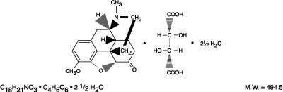 HYDROCODONE BITARTRATE AND ACETAMINOPHEN